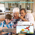 2.5K Smart Bird Feeder with Camera, 5GHz &2.4GHz Birds Watching Camera with AI Identify Bird Species, Outdoor Birds Feeder House with Solar Panel for BirdLovers (Green)