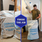 DURASACK Contractor Bags Heavy Duty 40-Gallon Reusable White Woven Polypropylene Contractor Garbage Bags, Pack of 16