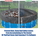 5ft Dia Pool Pillows, Pool Air Pillow, Inflatable Pool Pillows for Above Ground Pools, Winter Swimming Pool Closing Winterizing Kit with Ropes,PVC Ice Equalizer Pillow for Support Swimming Pool Covers