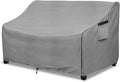 okcool Heavy Duty Patio Sofa Cover, 100% Waterproof 2-Seater Outdoor Sofa Cover Fits up to 58W x 32.5D x 31H Inches, Lawn Patio Furniture Covers,Grey