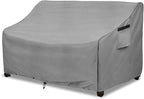 okcool Heavy Duty Patio Sofa Cover, 100% Waterproof 2-Seater Outdoor Sofa Cover Fits up to 58W x 32.5D x 31H Inches, Lawn Patio Furniture Covers,Grey