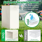 30 Gallon Disposable Trash Cans with Built-in Handles, 4 Pack Extra Large Portable Trash Can, Waterproof Layer Reusable Garbage Can, Recycling Bins, Extra-Thick Recycled Cardboard, Perfect for Parties
