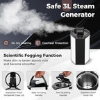Giantex Portable Sauna, Full Body Steam Sauna w/ 3L Steam Box, Remote Control, Wood Foot Roller & Foldable Chair, Pop-Up Sauna Box for Single Person, Lightweight Personal Sauna Tent for Home (Coffee)