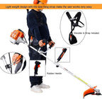 52cc 2-Cycle Gas Multi-Trimmer | 3-in-1 String Trimmer w/Rotatable Pole Saw, Weed Eater Weed Wacker, Brush Cutter & Hedge Trimmer Gas for Lawn, Yard, Garden Care, All-in-one Garden Tool