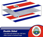 Costa Rica Flag 3x5 ft Outdoor, Double Sided 3 Ply Heavy Duty Costa Rican National Country Flag, 100% Quality Polyester Costa Rica Banner with Brass Grommets 4 Rows Stitches