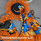YLYGJGL Halloween Porch Goose Costume Set - 23 Inch White Goose Decor, Carnival Easter Party Outdoor Decoration