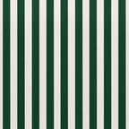 RSH DECOR: Deep Seating Cushion with Pillow Back | 25” x 25” Seat | Water and Fade-Resistant Spun Fabric | Outdoor Chair Cushion Set for Patio Furniture | Hunter Green & White Stripe