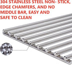 J&HYBBQ 1pcs Premium 7.8mm Stainless Steel Grill Grates – Compatible with Bull Angus, Brahma, Outlaw & More – Non-Stick, BullGrate19-7.8mm0Mbarlpc