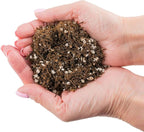 Gardenera Fern + Perlite Soil Mix for Repotting and Planting Succulents and Cactuses - 3 Quart Bag