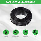 Ground Well Lights Kit, 12 Pack Landscape Low Voltage Inground Lights and 200W Transformer and 250FT Cable and 40 Wire Connectors, Outdoor Waterproof IP67 Aluminum for Backyard Wall 6W 350LM