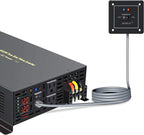 WZRELB 4000W 12VDC 120VAC Pure Sine Wave Power Inverter, 2 AC Outlets, Wired Remote Control, RV (RBP-400012WR)