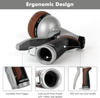 RESTMO Garden Hose Nozzle, Heavy Duty Metal Water Hose Nozzle with 7 Adjustable Spray Patterns, High Pressure Hand Sprayer with Flow Control, Best for Watering Plant & Lawn, Washing Car & Pet, Brown