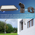 LEDMO 1Pack 52500LM LED Parking Lot Light 350W Dusk to Dawn Outdoor Pole or Wall Mount Commerical Area Lighting Street Foold Security Lights Shoebox Lamp Slip Fitter 5000K IP65 for Sport Stadium Yard