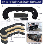 99-9313 Snow Blower Paddles with 55-8760 Scraper 55-9300 Drive Belt Replaces 88-0771, 125-1128, 55-9251, 55-9250 for Toro CCR 2000, CCR 2400 CCR 2500 CCR 2500R CCR 3000 CCR 3000E Snowthrowers