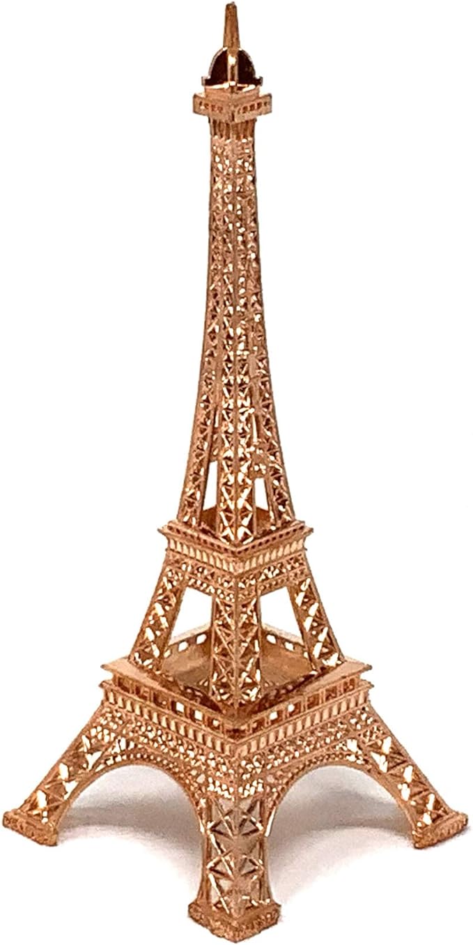 allgala Eiffel Tower Statue Decor Alloy Metal, and Size (07", Rose Gold)