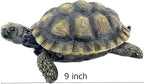 Bellaa Turtle Garden Sculptures Statues Home Decor Tortoise Realistic Cute Large Animal Gilbert Zen Garden Patio Lawn Yard Art Tanya Talia Galapagos Todd Outdoor Figurines 9 inch