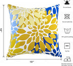 Outdoor Throw Pillows - Decorative Pillows with Insert Included Set of 2 Outdoor Pillows for Patio Furniture 18x18 Inch