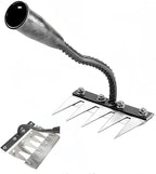 2025 New Gardening Hand Weeder Tool，Gardenia Iron Weeding Rake ，Manual Weeder Tool with Detachable Blades，Tool for Effortless Weed Removal， Flower Beds & Vegetable Patches (No Wooden Handle)