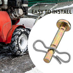 Shear Pins and Cotter Pins Fit for MTD Snowblower - Shear Pins 20pcs and Cotter Pins 20pcs Compatible for Cub Cad et Troy Bilt Craftsman 24" 26" Snow Thrower, Replace 738-04124A 714-04040