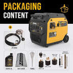 6000W Dual Fuel Inverter Generator, Gas & Propane Powered, RV Ready Electric Start, Super Quiet, 120V/240V with CO Sensor Portable Generator for RV, Camping or Emergency