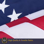 Homissor Betsy Ross Flag 5x8 Feet Embroidered 13 Star American Flags for 250th Anniversary Heavy Duty Outdoor Colonies Banner for Outside