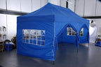 COBIZI 10x20 Pop up Canopy Tent with 6 Sidewalls, Waterproof Heavy Duty Commercial Canopy for Parties, Outdoor Tent, Garden Gazebo, Carry Bag with Wheel (10x20ft, White)