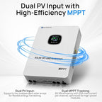 ECO-WORTHY Home Power Station Backup Power,AC 10000W Output+20480Wh LiFePO4 Battery Support Communication,Bluetooth and WiFi,LCD Battery Monitor,for Home Backup,Emergency,Solar System Components