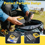 300W Power Inverter Compatible with Dewalt 20V Battery, DC 20V to AC 110V Portable Power Station Generator with 2 AC Outlets & 1 Type-C PD 65W & 1 Type-C PD 20W & 2 USB A 18W Max for Emergency Power