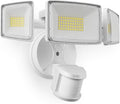 Onforu 75W LED Motion Sensor Outdoor Lights, Dusk to Dawn Flood Light Outdoor Motion Sensor, Hardwired Security Lights Floodlights Outside 7500LM 6500K Daylight IP65 Waterproof (White)