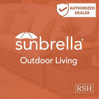 RSH DECOR: Sunbrella Square Throw Pillows Set of 4 | 17" x 17" | Water and Fade-Resistant Performance Fabric | Outdoor Pillow Covers with Down-Alternative Inserts | Made in USA (Canvas Java Brown)