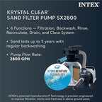 INTEX Above Ground Swimming Pool Set, Ultra XTR 26ft x 52in with Sand Filter Pump - Round Frame - Heavy-Duty Outdoor Pool for Home, Backyard, and Patio
