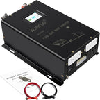 WZRELB 3000W Split Phase Pure Sine Wave Inverter, 48V DC to 120V/240V AC, 4 AC Outlets, Hardwire Terminal, High Efficiency up to 91.6%