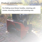 Fit for Toro Snow Blower Handle Knob and Lock Bolt Screw Kit for 21" Fold Snow Blowers/Lawn Mowers Replace 114-3779 & Handle Knob 136-7130 Bolt & 107-3844 Washer
