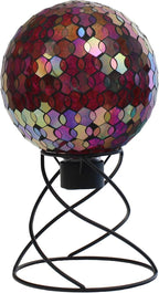 Echo Valley Products 8244 Helix Gazing Globe Outdoor Décor for Lawns and Gardens, Iridescent, 10 inches