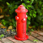 Fake Fire Hydrant for Dogs, 16.3" Red Metal Dog Pee Post with Stakes, Puppy Training Tool Indoor/Outdoor Garden Yard Statue