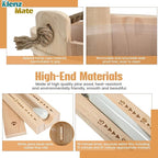 6 Pcs Sauna Accessories Kit, Bucket and Ladle Set, Thermo-Hygrometer, Sauna Hourglass, Brush, Exfoliating Volcanic Rocks, Sauna Set, Wooden Sauna Bucket, 1 Gallon (4 L) Water Capacity, Handmade