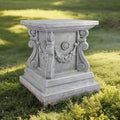 Outdoor Pedestal Stand for Garden Decor - ClassicalL Plinth Pedestal Stand for Statues, Decorative Garden Pedestals and Statue Stand, 11.5"(L) x 12"(H) x 11.5"(W)