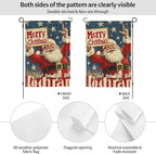 Merry Christmas Garden Flag Vertical Double Sided Outdoor Yard Flags 12.5x18 Inch Burlap Banners Vertical Double Sided for Outdoor Decor Lawn