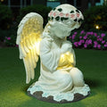 Solar Angel Garden Statues with LED Lights, Outdoor Decor for Patio Yard Balcony - Unique Housewarming Birthday Gifts for Women Mom Grandma