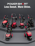 PowerSmart Gas Pressure Washer, 3400 PSI 2.5 GPM, 212CC, with Onboard Soap Tank, Metal Spray Wand, 5 Nozzles for Houses, Driveways, Walls, Cars, Fences, Patios