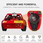 Remote Control Lawn Mower, 196cc EPA Engine, 55 cm/ 21.6 inch Mowing Width RC Mower, Crawler Mower with 45°Climbing Capacity, Wireless Grass Cutting Machine for Yard, Garden, Orchard, Grassland