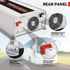 Tundra M Series M3024 Power Inverter Modified Sine Wave 3000W/ 24V DC to 120 V AC for Trucks, Buses & Coaches Features LCD Display Adjustable Battery Protection with Dual AC Outlets