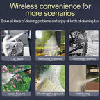Cordless Pressure Washer, 980PSI Brushless Motor Portable Pressure Washer with 2 x 4.0Ah Batteries, LED Touch Screen, 6-in-1 Nozzle for Watering, Cleaning, Car Washing, Floor Washing