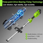 4-in-1 Cordless String Trimmer/Edger Electric Pole Hedge Trimmer 2 * 5000mAh Battery Powered Pole Saw Portable Weed Wacker and Brush Cutter Blade, Multi-Tool Kit for Grass Garden Lawn Care