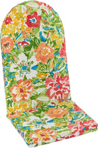 BrylaneHome Adirondack Chair Cushion - 44" L x 18" W x 2" H - Patio & Outdoor - Water, Stain & Fade Resistant - Poppy Green