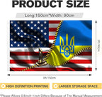 Vintage American America Usa Ukrainian Ukraine Flags For Outside Yard 3x5 Ft Double Sided Printed 100d Polyester Lightweight Garden Welcome Outdoor Banner Brass Grommets