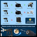 Saker Foam Cannon for Pressure Washer Kit with Quick Connect M22-15,Pressure Washer Gun for Car Washing and Cleaning,with 5 Power Washer Sprayer Nozzles