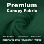 11FT Cantilever Umbrella with Base Large Curvy Outdoor Aluminum Offset Umbrella w/ 360° Rotation, UV Resistant Canopy for Patio, Garden, Backyard, Forest Green