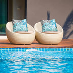 JMGBird Outdoor Pillows Waterproof Set of 2 Outdoor Throw Pillows with Insert Included Pillow 18×18 Inch Outdoor Pillow for Patio Furniture