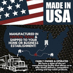 COATEDOUTDOORFURNITURE Heavy-Duty Portable Outdoor Picnic Table with Umbrella Hole, Expanded Metal Commercial-Grade Patio Dining Furniture Made in America (46" Square Top, Tan)